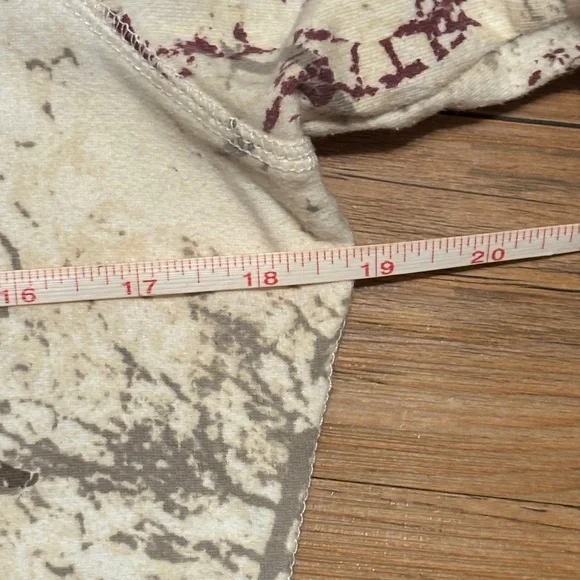 Maurices Cream and Purple Floral Hoodie - Picture 6 of 7